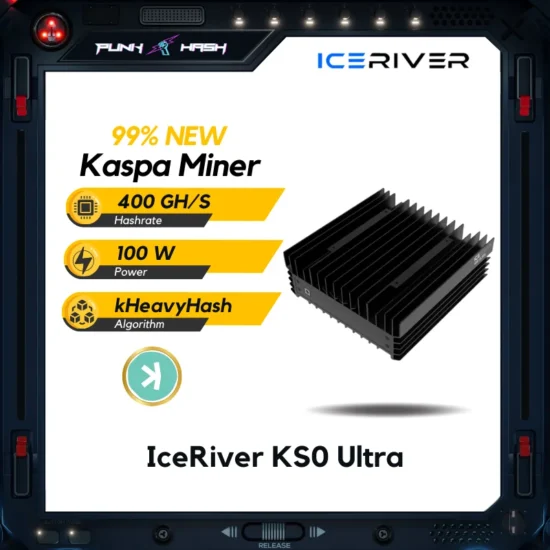 IceRiver KS0 Ultra With Offical Power Supply ASIC Miner KASPA Miner KAS Crypto Mining Machine Cheap Used Miner - Image 2