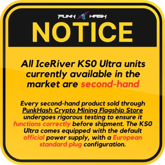 IceRiver KS0 Ultra With Offical Power Supply ASIC Miner KASPA Miner KAS Crypto Mining Machine Cheap Used Miner - Image 3