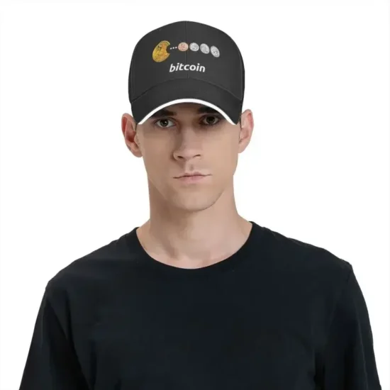 Classic Bitcoin Snacks Baseball Cap Women Men Custom Adjustable Unisex BTC Crypto Coins Dad Hat Outdoor - Image 6