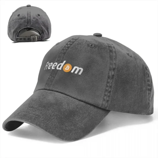 Bitcoin Freedom Denim Baseball Cap Adjustable Hats Women Men Crypto Btc Blockchain Cap Spring Autumn Classic Casquette Gorras - Image 2