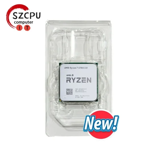 AMD Ryzen 7 5700X3D R7 5700X3D New 4.1 GHz 8-Core 16-Thread CPU 7NM L3=96M 100-000001503 Socket AM4 but without fan