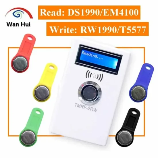 RFID Duplicator  125KHz Rewritable Cloner Copier Reader Writer for DS1990A TM1990A EM4100 EM4305 T5577 Key Token