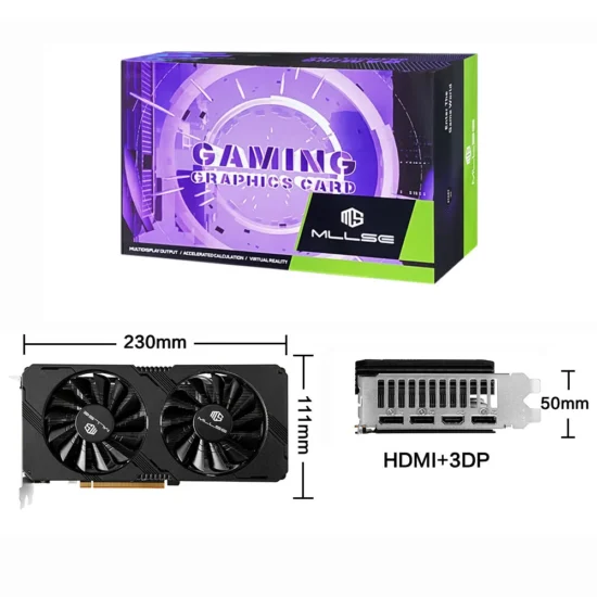 MLLSE AMD RX 5700 XT 8GB Graphics Card GDDR6 256Bit PCI-E 4.0×16 6+8Pin Radeon GPU Rx 5700XT Gaming Video Card Placa De Video - Image 5