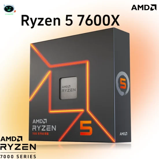 NEW AMD Ryzen 5 7600X R5 7600X 4.7 GHz 6-Core 12-Thread PCIE 5.0 105W CPU Processor 5NM L3=32M 100-000000593 LGA AM5 프로세서 Gaming