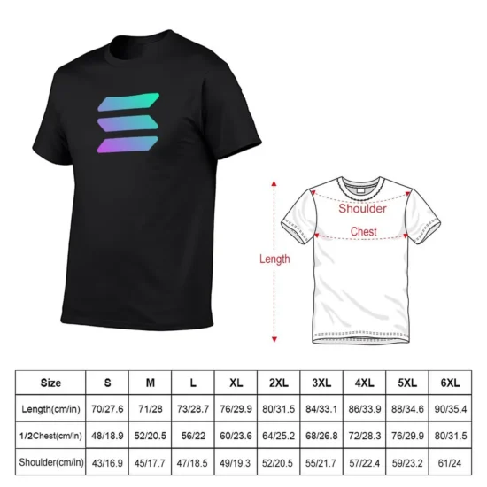 New Solana Crypto - Solana SOL Cryptocurrency T-Shirt Short sleeve Short sleeve tee anime clothes Men's cotton t-shirt - Image 2