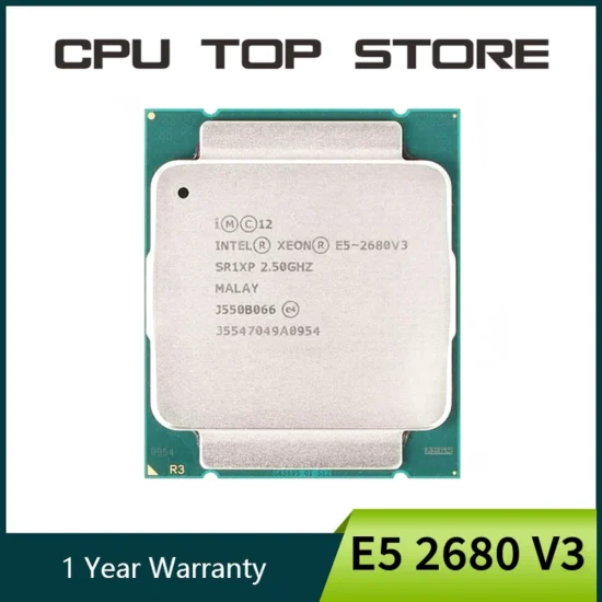 Intel Xeon E5 2680 V3 2.5GHz 12-Core 24-Thread cpu processor LGA 2011-3