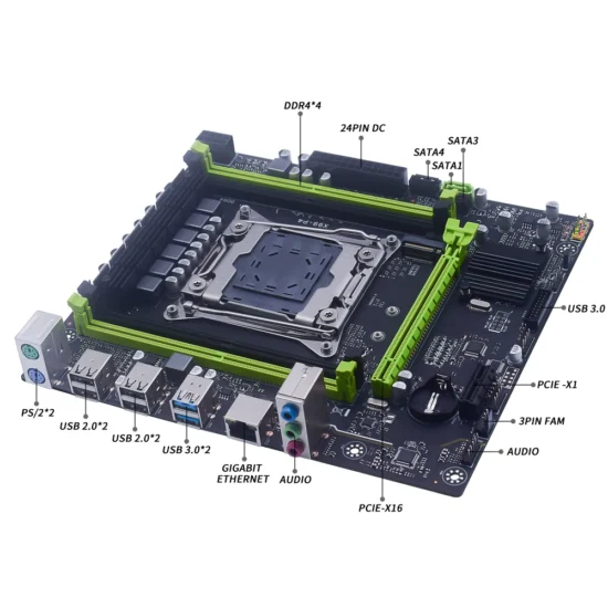 MUCAI X99 P4 Motherboard LGA 2011-3 Kit Set With DDR4 16GB(2*8GB) 2666MHz RAM Memory And Intel Xeon E5 2680 V3 CPU Processor - Image 4