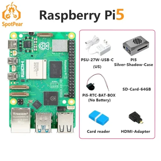 Raspberry Pi 5 Official Original Model Pi5 2GB / 4GB / 8GB / 16GB RAM Option