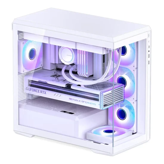 JONSBO D301 MATX Case Without Pillars Panoramic Side Transparency Seaview Room Desktop Chassis Type-c Gen2 360 Water Cooler - Image 2