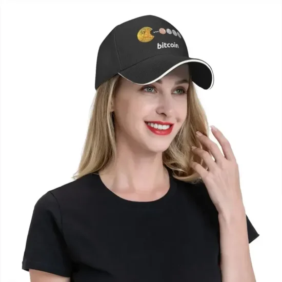 Classic Bitcoin Snacks Baseball Cap Women Men Custom Adjustable Unisex BTC Crypto Coins Dad Hat Outdoor - Image 5