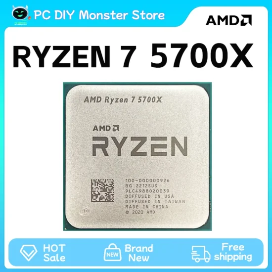 AMD New Ryzen 7 5700X R7 5700X 3.4GHz 8 Core 16 Thread CPU Processor 7NM L3=32M Socket AMD AM4 Gaming processador процессор - Image 6