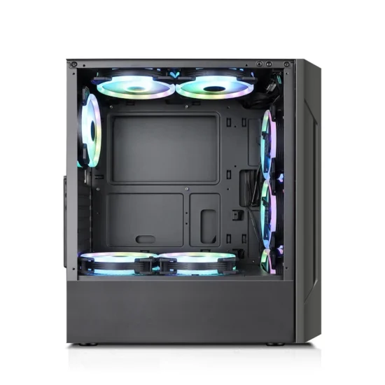 Power Train ES280 ATX Case Computer Competitive Game Chassis RGB Colorful Light Bar Support 240 Water Cooled 8-Fan Position Case - Image 5